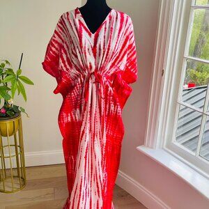 BRAND NEW Hand Block Printed Kaftan Indian Cotton Caftan Beach Wear Dress